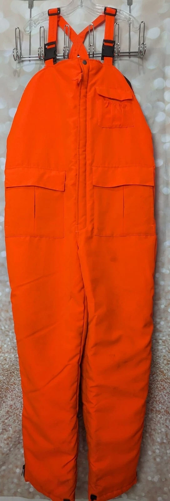 Avid Outdoor Men's Blaze Orange Insulated Hunting | Work Overalls Size Large