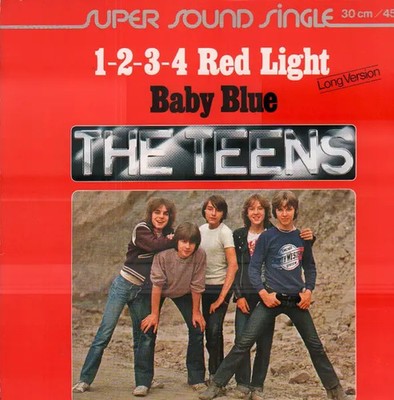 The Teens 1-2-3-4 Red Light / Baby Blue NEAR MINT Hansa Vinyl LP