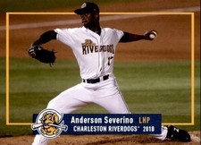 2018 Charleston RiverDogs Grandstand #25 Anderson Severino Dominican Republic DR