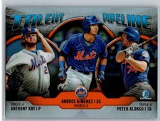 2019 Bowman #TP-NYM Anthony Kay / Andres Gimenez / Peter Alonso Talent Pipeline