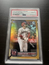 2022 Bowman Chrome Shohei Ohtani #71 Gold Refractor /50 PSA 10