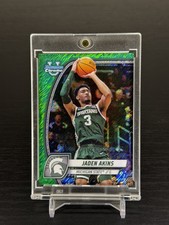 2025 Bowman Chrome U JADEN AKINS GREEN SHIMMER Michigan State #80