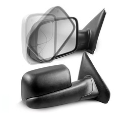 Power Heated Towing Mirror Pair Compatible with 2003-2009 Black Basic style