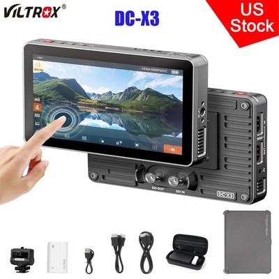 VILTROX DC-X3 2000Nit 6'' 4K Touchscreen HDMI/SDI IPS DSLR Camera Field Monitor