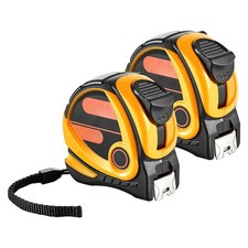 25ft Large Tape Measure Retractable 7620mm Clear Dual Scale Carbon Steel Case