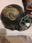 Travis Hunter Jaguars Autographed Riddell 2025 Salute To Service Mini Helmet