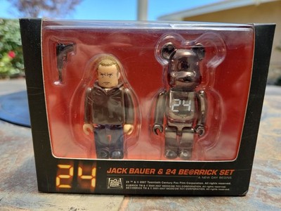 Vintage Medicom Toy 24 Jack Bauer & 24 BE@RBRICK Set   Kubrick/BE@RBRICK