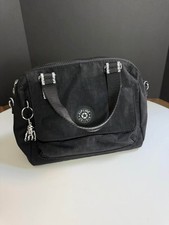 Kipling Black Nylon Satchel Handbag Shoulder ...