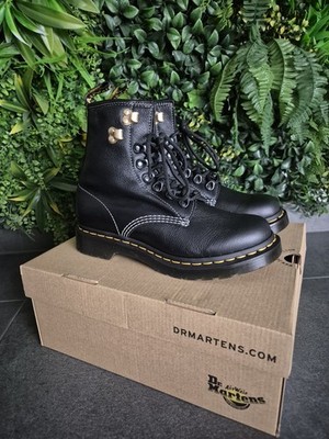 Dr. Martens Leder Stiefel Boots Neu 1460 HDW Black Virginia UK5 US7 38