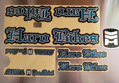 Haro Mirra Pro Tribute Aufkleber Kit Türkis Original Factory Sticker Kit