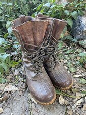 Vintage LL Bean Duck Boots "Maine Hunting Shoe" Size 9 FF 40s 50s