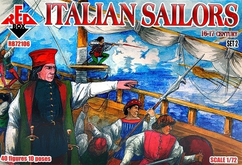 Red Box RB72106 - 1:72 Italian Sailors, 16th-17th Century, Set 2 - New