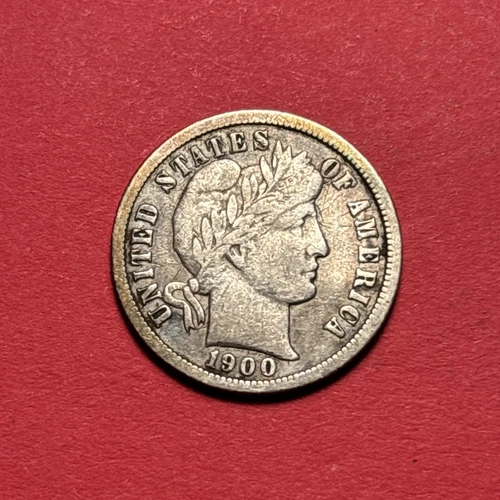 (1) Beautiful Antique 1900-O Barber Dime VF-VERY FINE EXCELLENT DETAIL