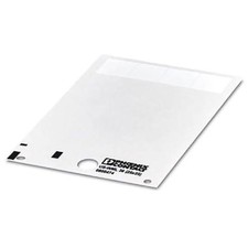 2pk PHOENIX CONTACT - IC 0800474 Cable marker label Card white unlabeled ca