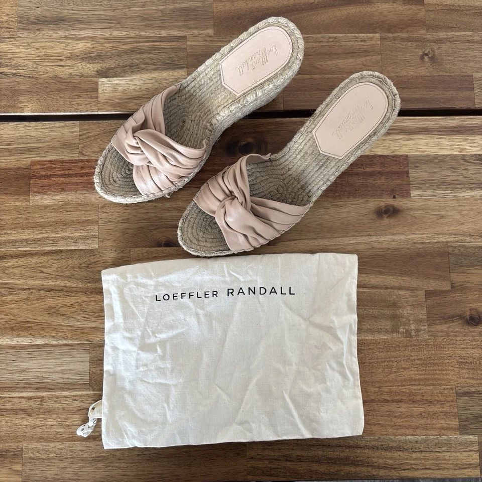 Sandalias Alpargata Loeffler Randall Cuña Nude Beige Mujer’s 7.5 B Cápsula Boho Foto 3 de 4