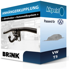 Für VW T5 09.2009-08.2015 BRINK Anhängerkupplung abnehmbar neu
