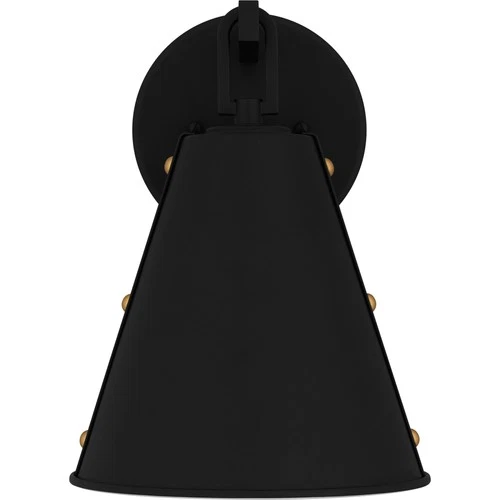 Quoizel HYD8408 Hyde 12" Tall Wall Sconce - Black - Picture 6 of 9