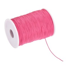 1mm Nylon String for Bracelets, 328 Yard Nylon Beading Thread Cord Dark Pink