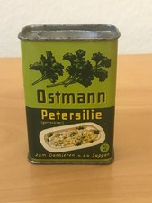 alte Ostmann Blechdose Petersilie, fr&uuml;he 1960er Jahre