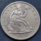 1852 O Seated Liberty Half Dollar 50c Higher Grade XF - AU Details #93717