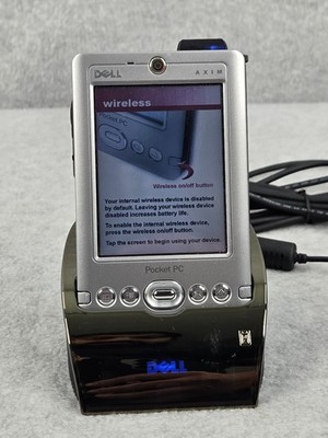 Dell Axim X30 Pocket PC PDA Dock Stylus SD Card Windows Mobile *Poor Battery*