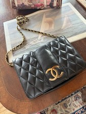 Black Shoulder Handbag.  11X 13 X 7