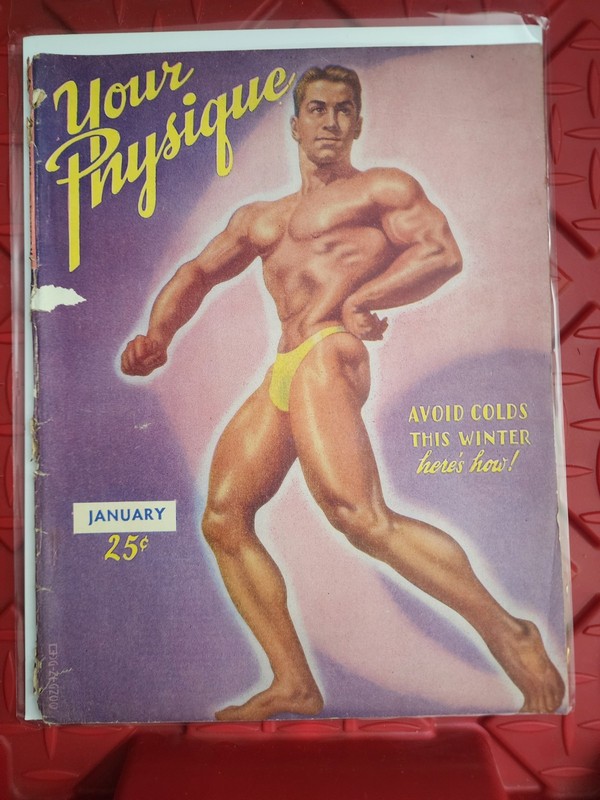 Vintage January 1947 Your Physique Bodybuilding Magazine Feat. Cover Art By...