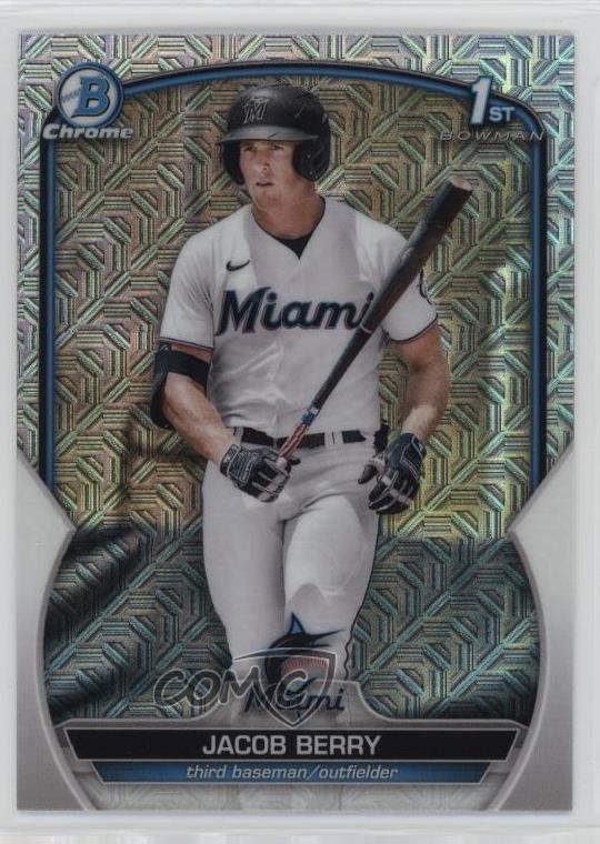 2023 Bowman Chrome Prospects Mega Box Mojo Refractor Jacob Berry #BCP-108 6u5
