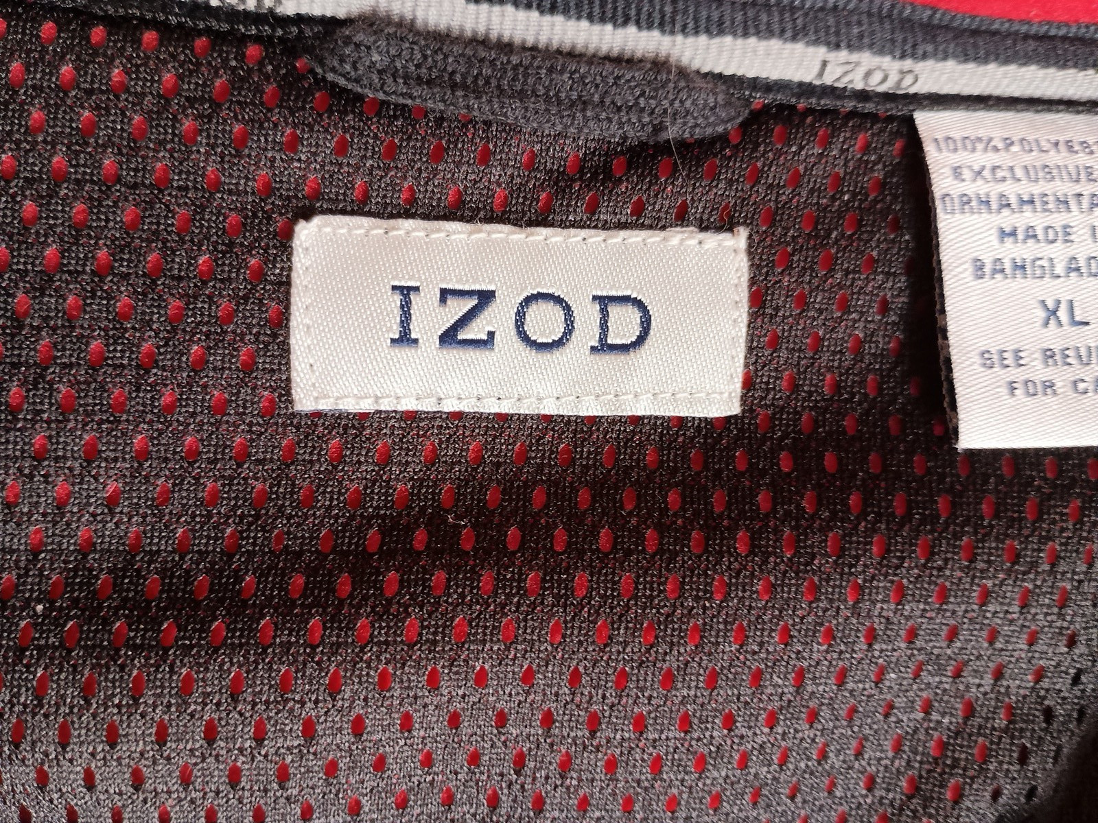IZOD Performance X  Red /Black Pullover Jacket  F… - image 10