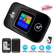 Unlocked 4G LTE Portable WiFi Router - Wireless Hotspot LCD Mobile Broadband