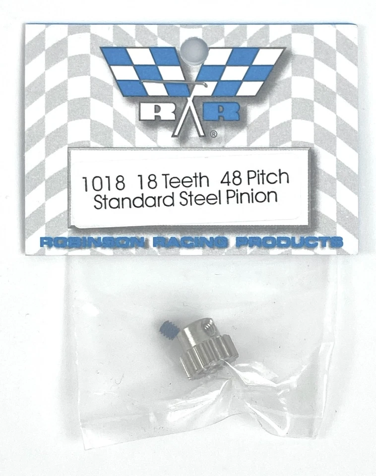 Juego de 6 engranajes de piñón de acero niquelado de 48 pasos Robinson PVP1018 18T Foto 2 de 4