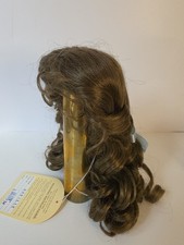 Vintage Wee 3 Estelle Doll wig Light Brown Size 12-13.5" Blue Bow NOS