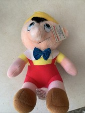 Pinocchio Vintage Walt Disney's Productions Classic Plush Stuffed Doll Toy 7"