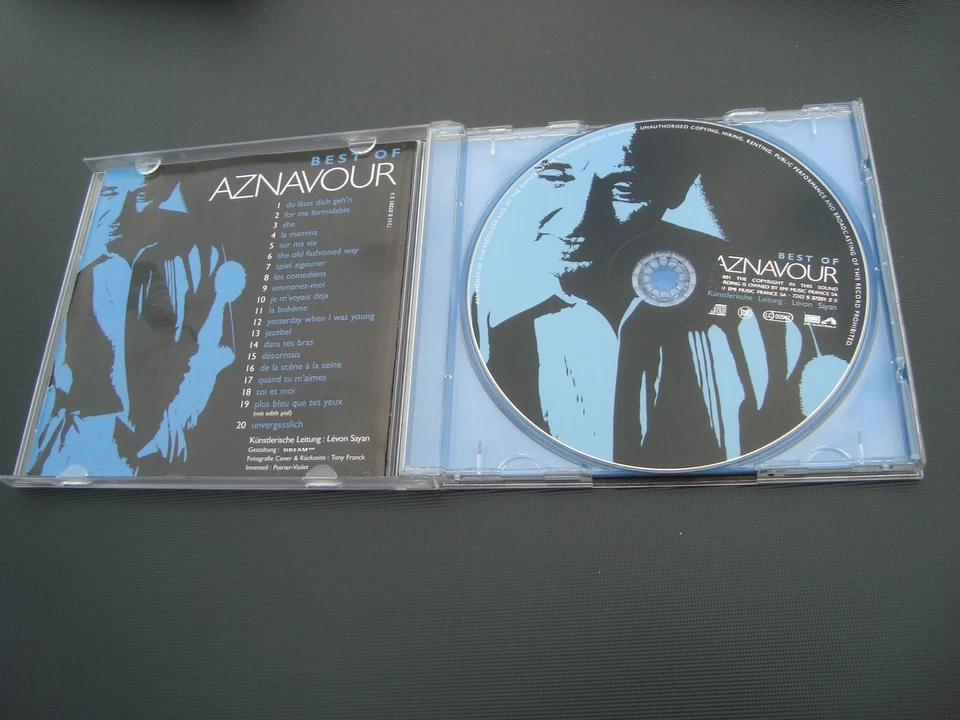 Charles Aznavour CD-Album: Best Of Aznavour - Chanson 2001 - Greatest Hits - Bild 2 von 3