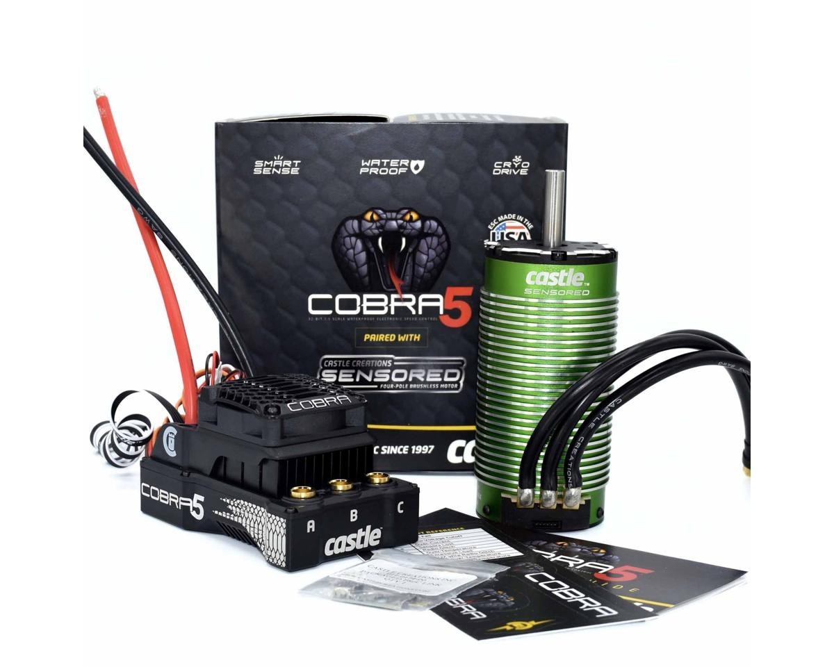 Castle Creations Cobra 5 8S 1/5 Sensored Brushless ESC/Motor Combo (1260Kv)