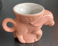 Frankoma Dem Carter Mondale 1977 Pink Terracotta Donkey Shaped Mug