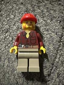 Lego City FLANNEL SHIRT Logger Minifigure LUMBERJACK Set 60059 Logging Truck