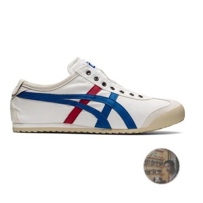Onitsuka Tiger Mexico 66 Slip-On White Tricolor Sneakers 23.5cm New