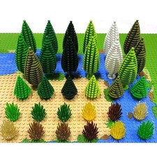 Plants Pine Tree Spruce Rockery Building Blocks City Street View Garden Landscap