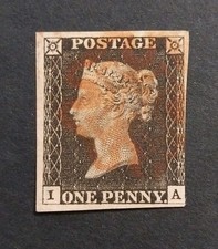 1d Penny Black 1840 Stamp QV