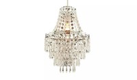 Argos Home Terri Chrome & Clear Chandelier Shade - 23cm