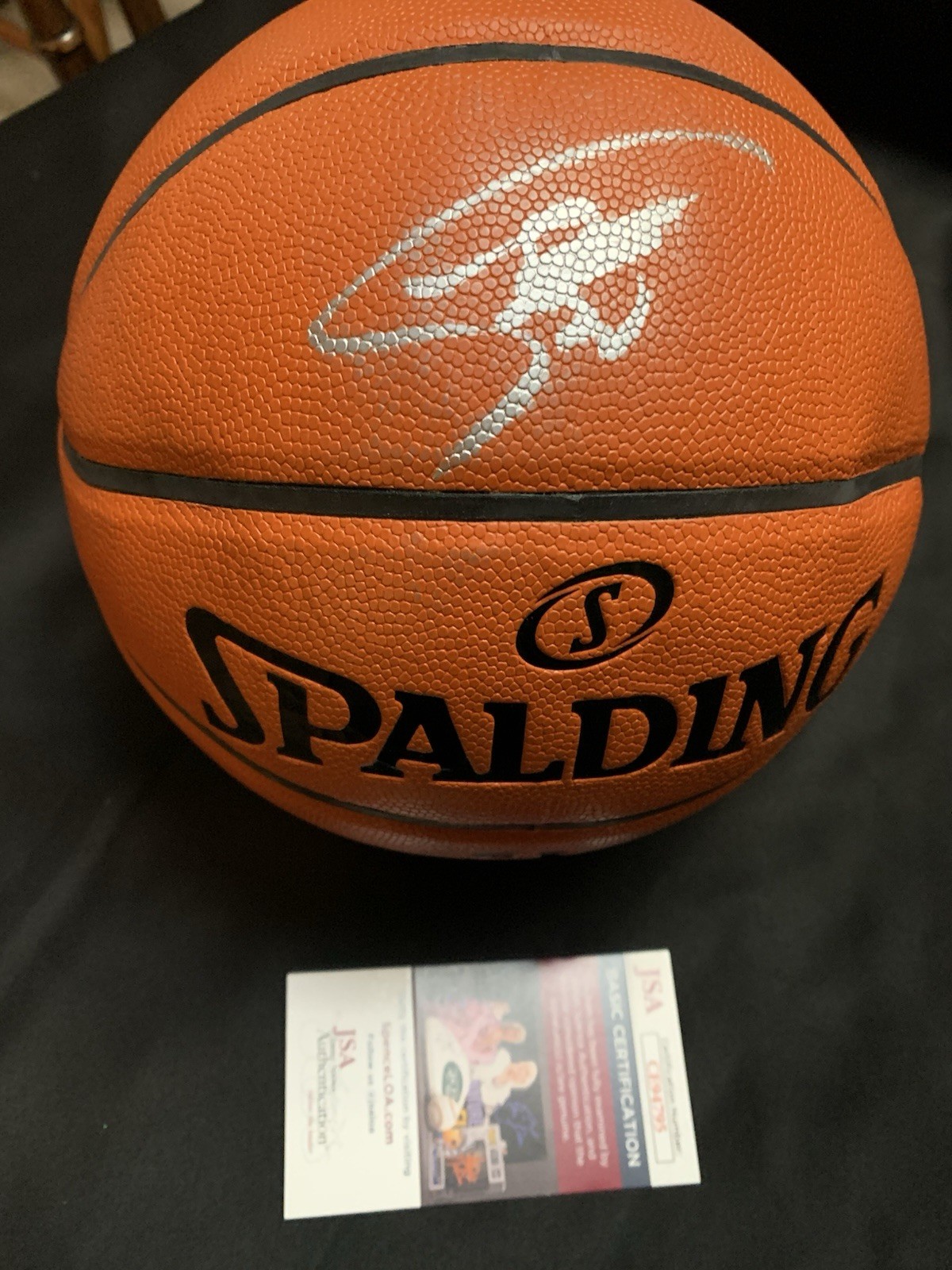 Stephen Curry Autographed Signed basketball. JSA Coa Warriors 