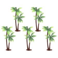Small Coconut Palm Tree Hand-made Miniature Landscape Artificial