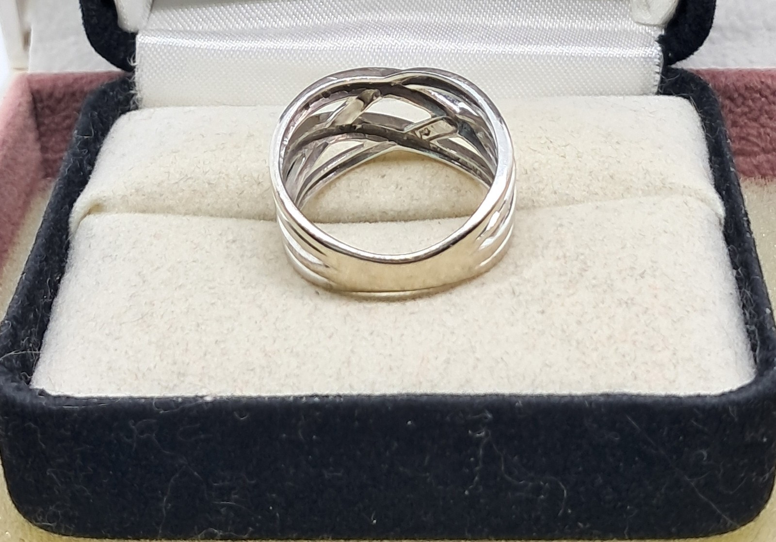 SIGNED MICHAEL ANTHONY SOLID 14K WHITE GOLD 4 STR… - image 5