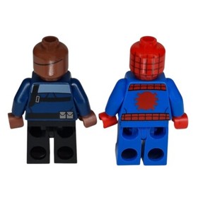 LEGO Marvel Set 76004 Spider-Man sh038 Nick Fury sh056 Minifigure Weapon Gun Lot