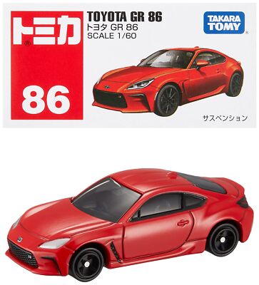 トヨタ GR86 ミニカー Takara Tomy Tomica #86 TOYOTA GR 86 1/60 Diecast New JP