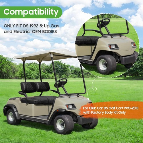 Standard Golf Cart Front Rear Fender Flares for Yamaha G14 G16 G19 G20 G22,Set/4 - Picture 2 of 8