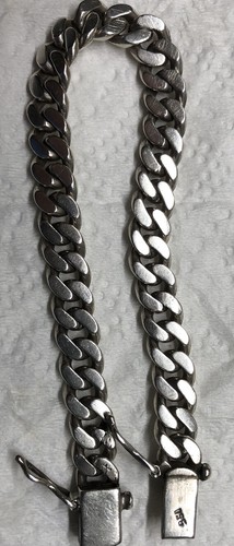 950 Sterling Silver Cuban Link Bracelet