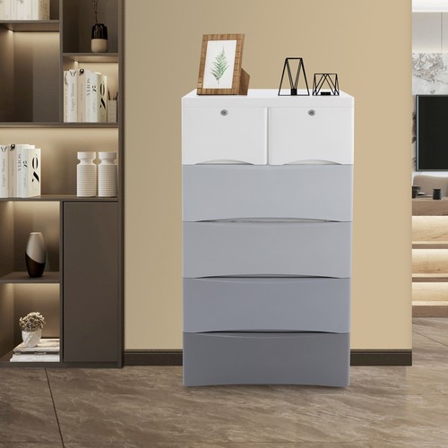 5 Tiers Storage Dresser Bedroom Dresser with Drawers, Home Qrganizer Cabinet - Picture 46 of 66
