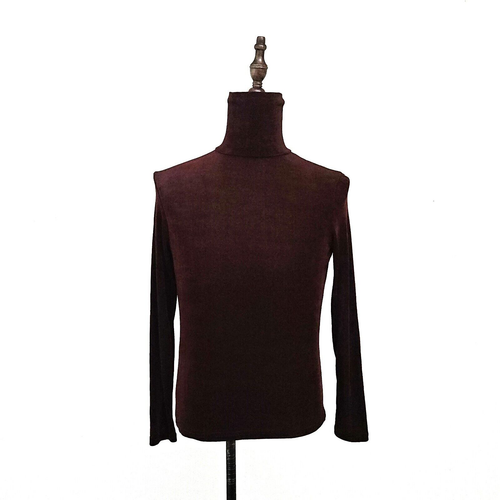 Vintage 80s 90s Rapture Acetate Turtleneck Shirt Vintage Shee Thin Stretch USA XL - Bild 2 von 13